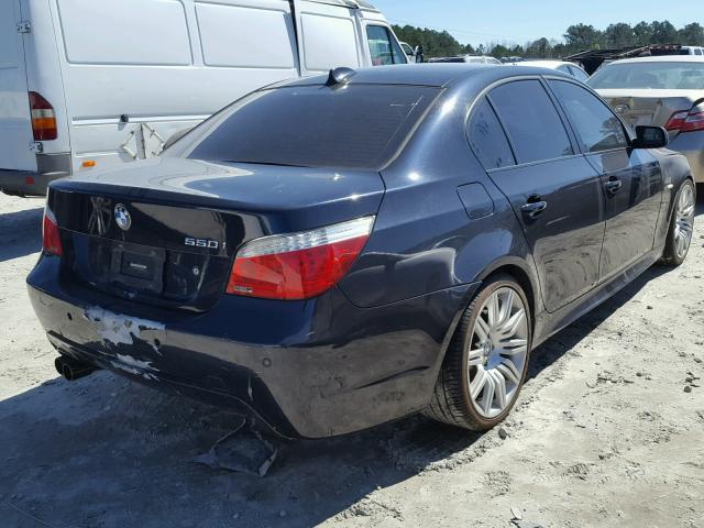 WBANW53508CT48381 - 2008 BMW 550 I BLUE photo 4