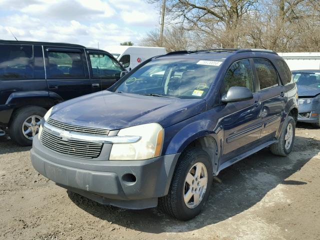 2CNDL73F056046911 - 2005 CHEVROLET EQUINOX LT BLUE photo 2