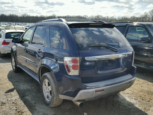 2CNDL73F056046911 - 2005 CHEVROLET EQUINOX LT BLUE photo 3