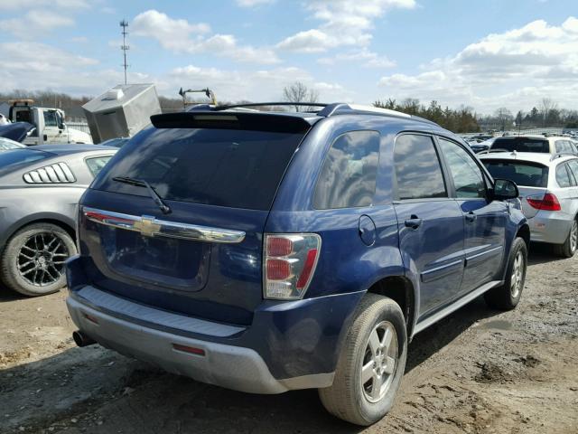 2CNDL73F056046911 - 2005 CHEVROLET EQUINOX LT BLUE photo 4