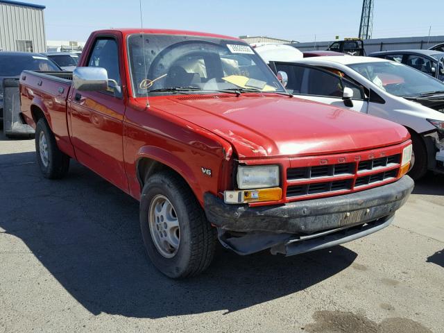 1B7FL26X7RW101127 - 1994 DODGE DAKOTA RED photo 1