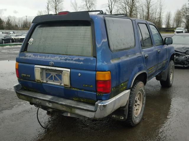 JT3VN39W1N0075575 - 1992 TOYOTA 4RUNNER VN BLUE photo 4