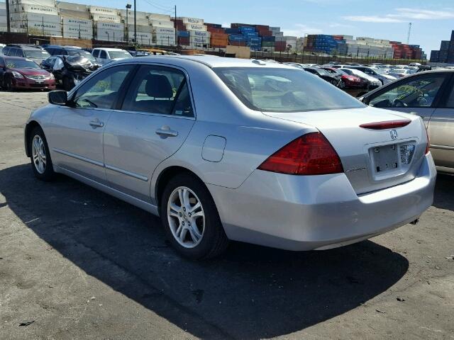 1HGCM56806A170472 - 2006 HONDA ACCORD EX SILVER photo 3