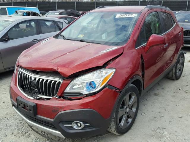 KL4CJFSB1DB161926 - 2013 BUICK ENCORE CON RED photo 2