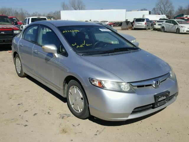 JHMFA36216S022053 - 2006 HONDA CIVIC HYBR SILVER photo 1