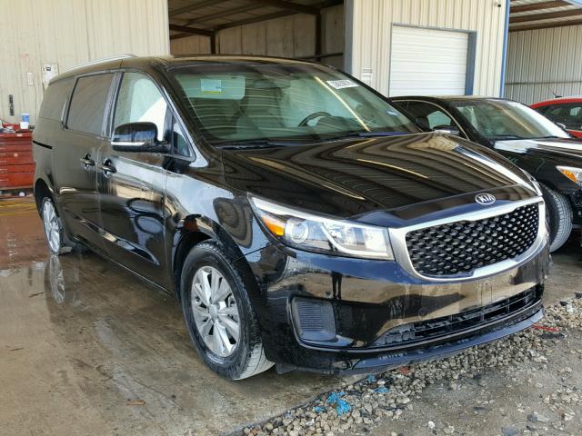 KNDMB5C10H6242616 - 2017 KIA SEDONA LX BLACK photo 1