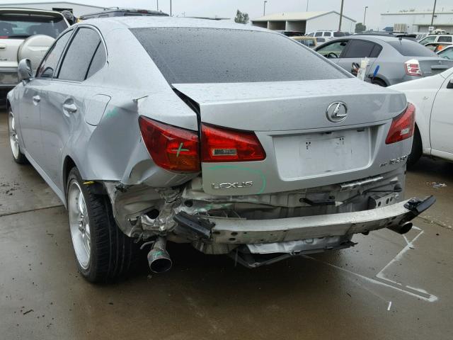 JTHCK262065004023 - 2006 LEXUS IS 250 SILVER photo 3