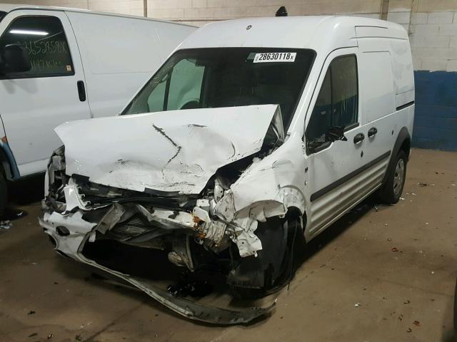 NM0LS7BN6DT176156 - 2013 FORD TRANSIT CO WHITE photo 2