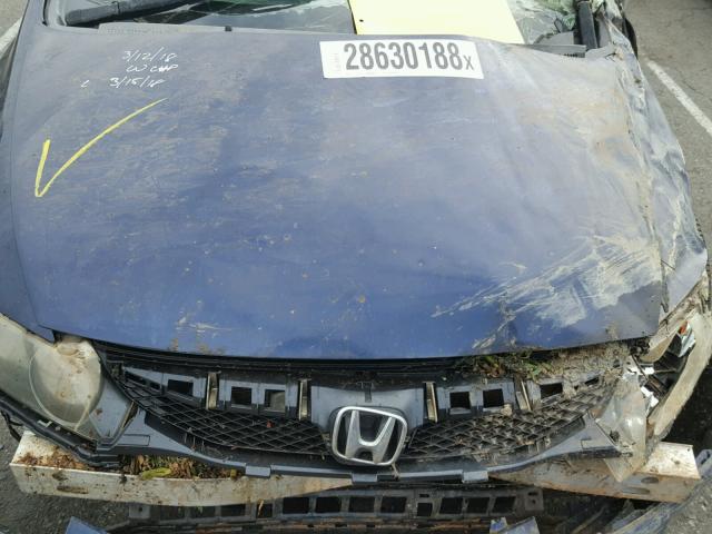 19XFA16309E035558 - 2009 HONDA CIVIC VP BLUE photo 7