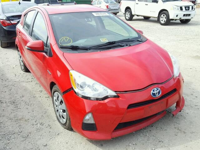 JTDKDTB35C1512812 - 2012 TOYOTA PRIUS C RED photo 1