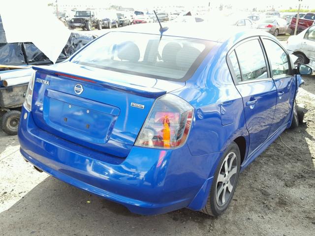 3N1AB6AP1CL780114 - 2012 NISSAN SENTRA 2.0 BLUE photo 4