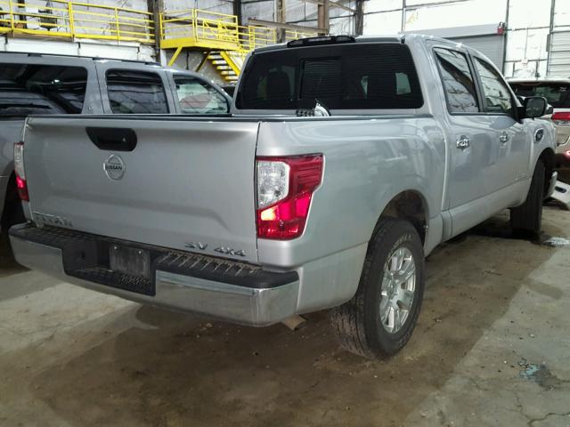 1N6AA1EJ2HN540549 - 2017 NISSAN TITAN S SILVER photo 4