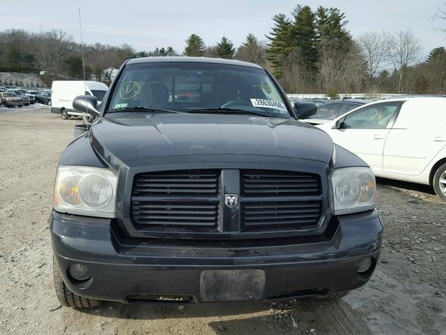 1D7HW42K47S161012 - 2007 DODGE DAKOTA SLT BLACK photo 9