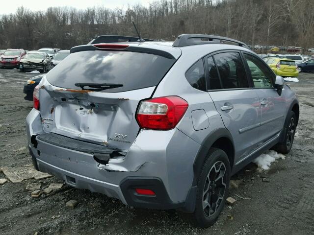 JF2GPACC3EH201536 - 2014 SUBARU XV CROSSTR SILVER photo 4