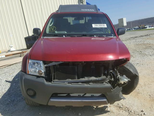 5N1AN08U56C500087 - 2006 NISSAN XTERRA OFF MAROON photo 9