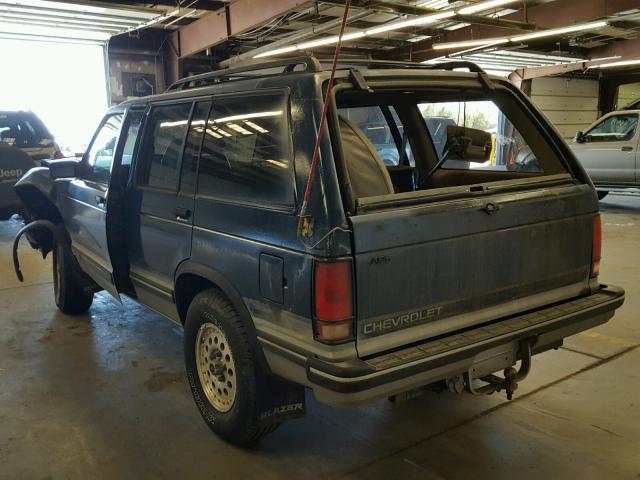 1GNDT13W2P2210930 - 1993 CHEVROLET BLAZER S10 BLUE photo 3