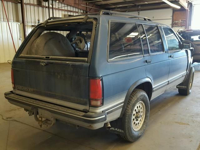 1GNDT13W2P2210930 - 1993 CHEVROLET BLAZER S10 BLUE photo 4