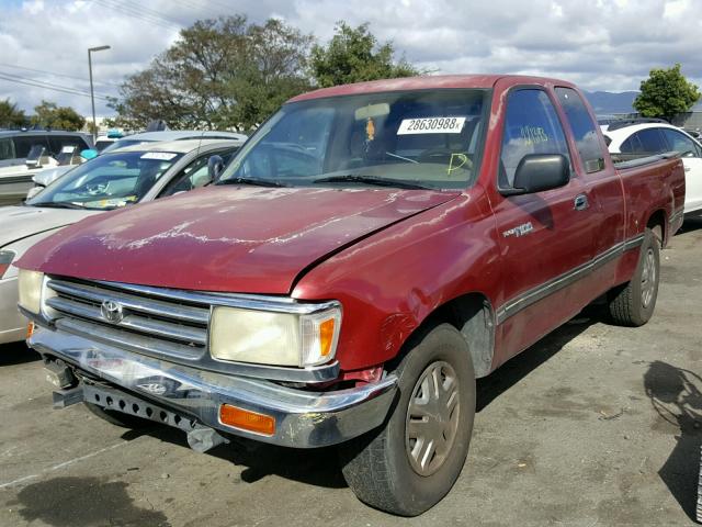 JT4TN12D3T0021742 - 1996 TOYOTA T100 XTRAC RED photo 2