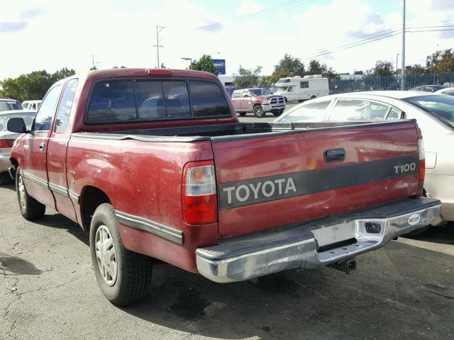 JT4TN12D3T0021742 - 1996 TOYOTA T100 XTRAC RED photo 3