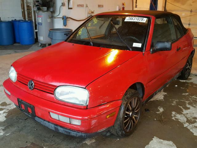 3VWAB81E9XM800064 - 1999 VOLKSWAGEN CABRIO RED photo 2