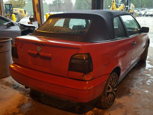 3VWAB81E9XM800064 - 1999 VOLKSWAGEN CABRIO RED photo 4