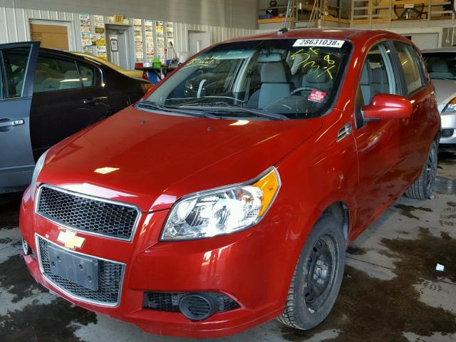 KL1TD6DE6AB052546 - 2010 CHEVROLET AVEO LS 红色 照片 2