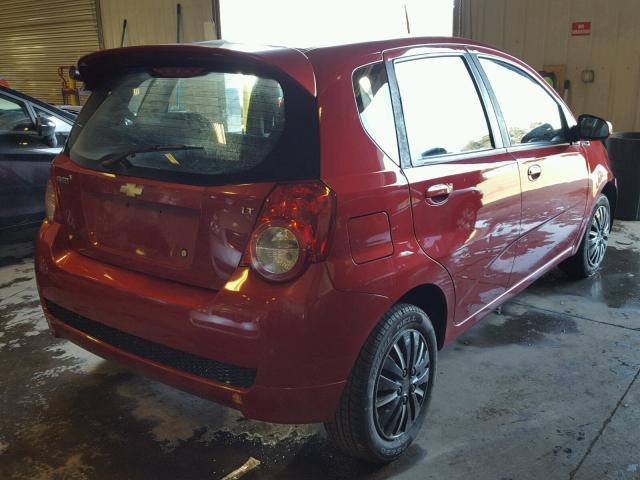 KL1TD6DE6AB052546 - 2010 CHEVROLET AVEO LS 红色 照片 4