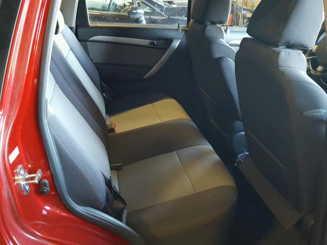 KL1TD6DE6AB052546 - 2010 CHEVROLET AVEO LS 红色 照片 6