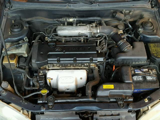 KMHJF24M9WU695409 - 1998 HYUNDAI ELANTRA BLUE photo 7