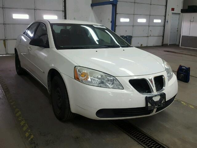 1G2ZF55B164244520 - 2006 PONTIAC G6 SE WHITE photo 1