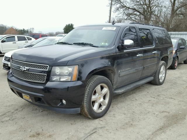 1GNFK16378J213908 - 2008 CHEVROLET SUBURBAN K BLACK photo 2