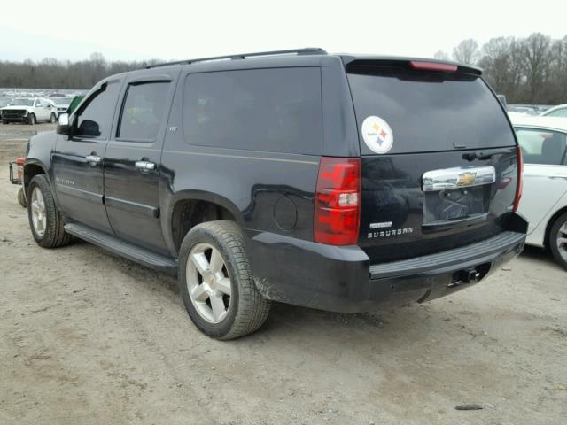 1GNFK16378J213908 - 2008 CHEVROLET SUBURBAN K BLACK photo 3