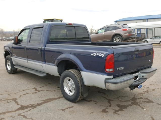 1FTNW21P83EC52162 - 2003 FORD F250 SUPER BLUE photo 3