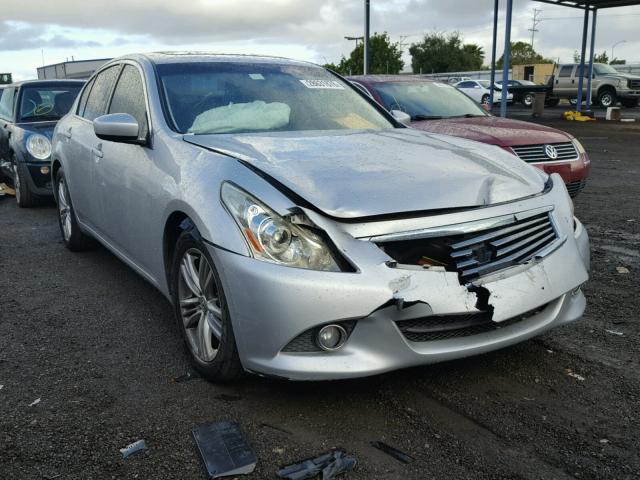 JN1CV6AP8AM200828 - 2010 INFINITI G37 BASE SILVER photo 1