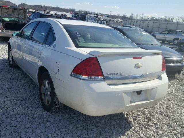 2G1WT58N479295966 - 2007 CHEVROLET IMPALA LT WHITE photo 3