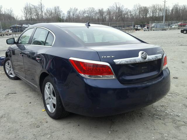 1G4GB5EG7AF128564 - 2010 BUICK LACROSSE C BLUE photo 3