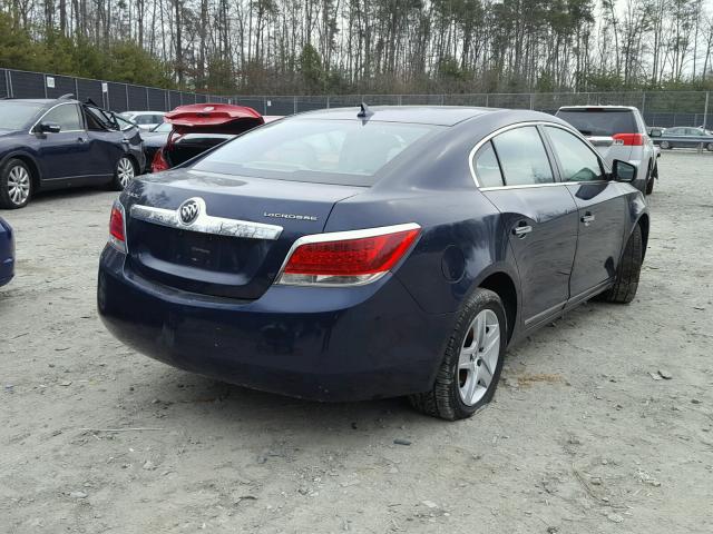 1G4GB5EG7AF128564 - 2010 BUICK LACROSSE C BLUE photo 4