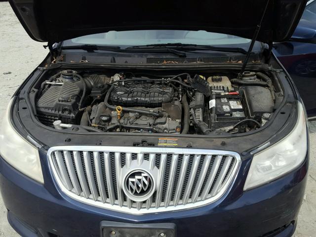 1G4GB5EG7AF128564 - 2010 BUICK LACROSSE C BLUE photo 7