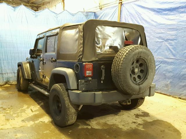 1J4GA39167L155826 - 2007 JEEP WRANGLER X BLACK photo 3