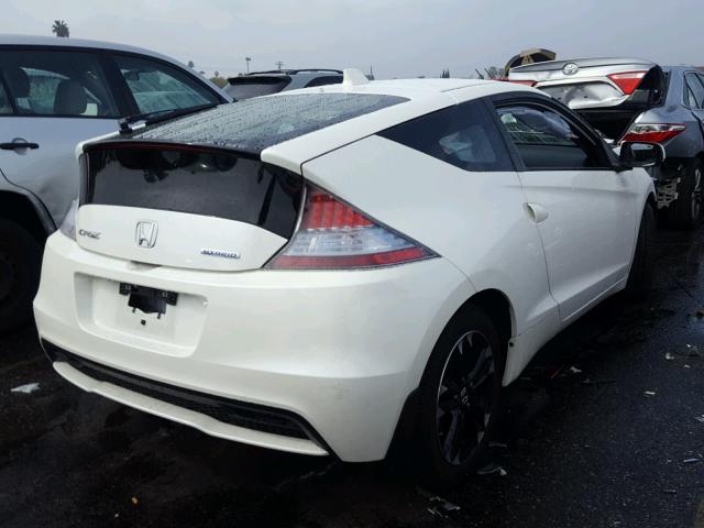 JHMZF1D43FS003074 - 2015 HONDA CR-Z WHITE photo 4