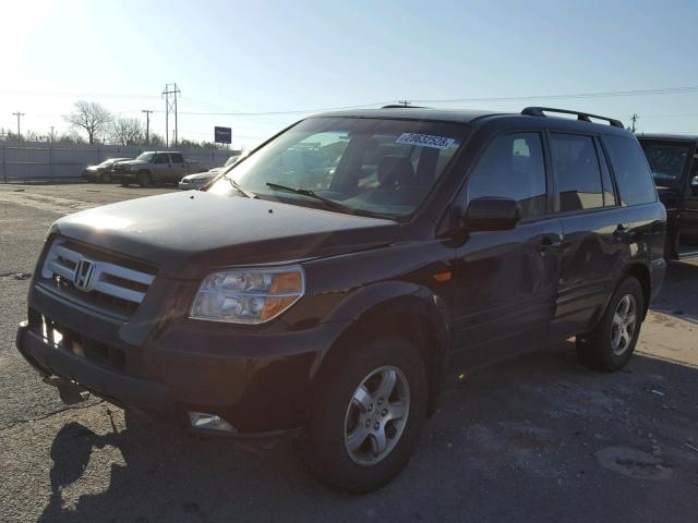 5FNYF28348B020020 - 2008 HONDA PILOT SE BLACK photo 2