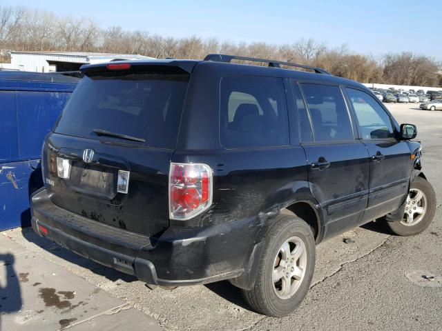 5FNYF28348B020020 - 2008 HONDA PILOT SE BLACK photo 4