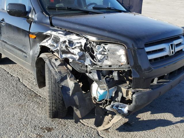 5FNYF28348B020020 - 2008 HONDA PILOT SE BLACK photo 9