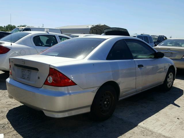 1HGEM22155L029884 - 2005 HONDA CIVIC DX V SILVER photo 4