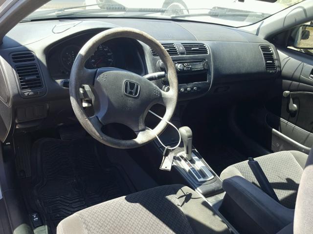 1HGEM22155L029884 - 2005 HONDA CIVIC DX V SILVER photo 9