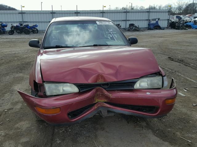 1NXAE09B0SZ281539 - 1995 TOYOTA COROLLA LE MAROON photo 9