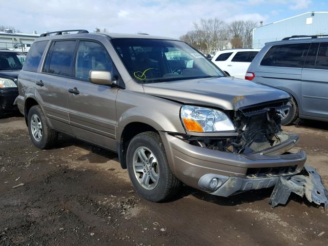 2HKYF18444H567402 - 2004 HONDA PILOT EX TAN photo 1