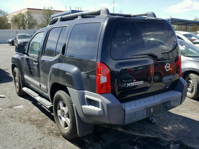 5N1AN08U46C510318 - 2006 NISSAN XTERRA OFF BLACK photo 3