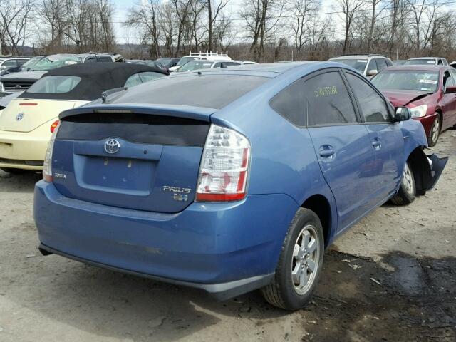 JTDKB20U977576818 - 2007 TOYOTA PRIUS BLUE photo 4