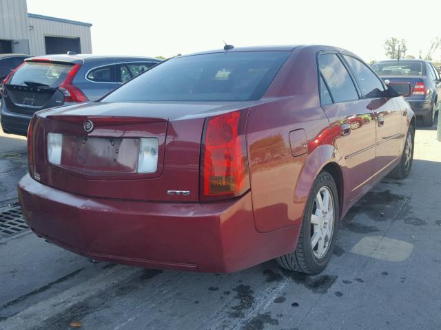 1G6DM56TX50219482 - 2005 CADILLAC CTS RED photo 4